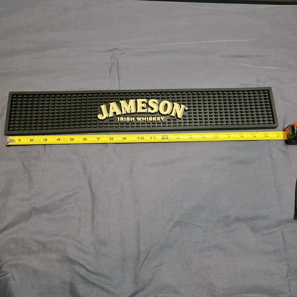 Jameson Irish Whiskey Bar Rail Spill Mat Man Cave Bartender Frat 21
